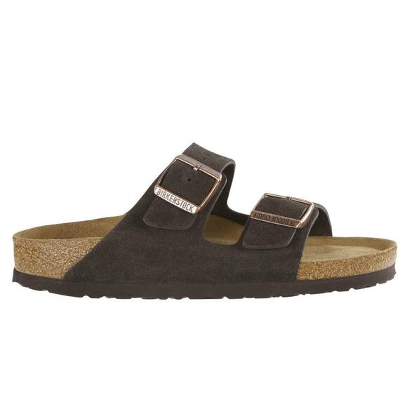 BIRKENSTOCK UNISEX\'S SLIPPERS, BROWN MOCCA SOFT FOOTBED, 7.5 US main image 3